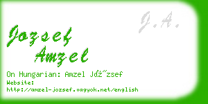 jozsef amzel business card